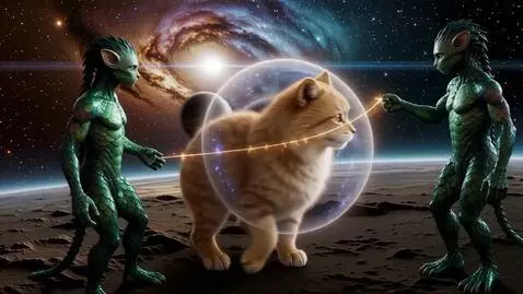 AI Video from prompt: New world concept - the universe is a pet being 