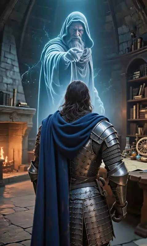 AI Video from prompt: The magician's holoThe magician's hologram moves