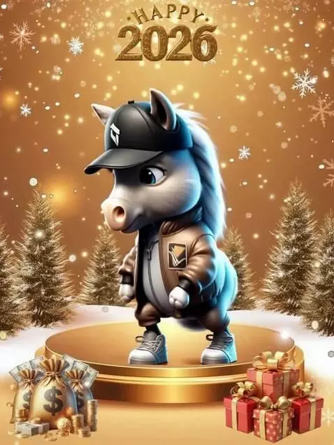 AI Video from prompt: Лошадь танцует и дарит сердечки