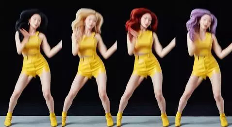 AI Video from prompt: Four girls kpop she running