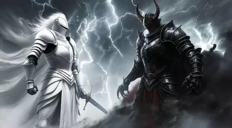 AI Video from prompt: Video depiction of the battle of good and evil