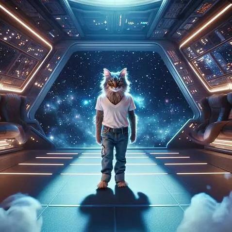 AI Video from prompt: Camina hacia la camara ,nave espacial en movimie