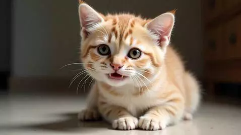 AI Video from prompt: Cute cat smiling