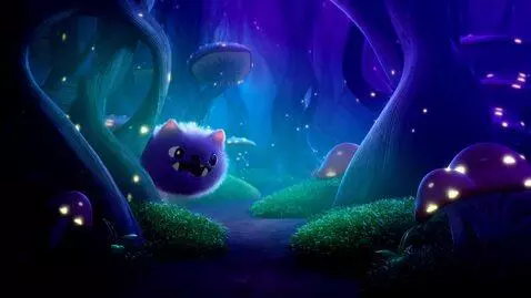 AI Video from prompt: A cinematic animated scene set in a surreal twil