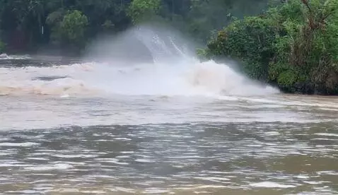 AI Video from prompt: Torrential rain leading to mass flooding