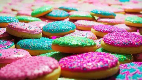 AI Video from prompt: Happy cookies