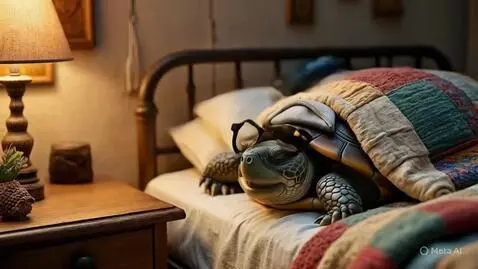 AI Video from prompt: The alarm clock moves in a ring and falls. The t
