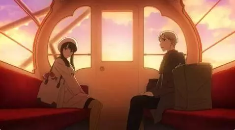 AI Video from prompt: Two people sit opposite each other in a Ferris w