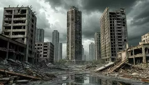 AI Video from prompt: Static picture with slowly moving clouds