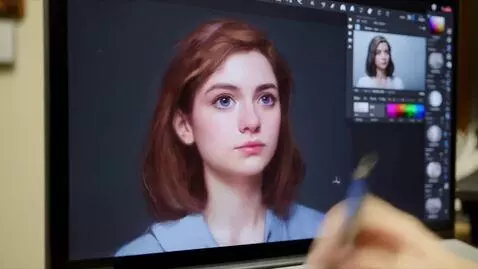 AI Video from prompt: Ultra-realistic screen recording of a digital ar