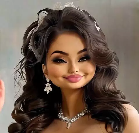 AI Video from prompt: A woman poses from different angles with a flirt