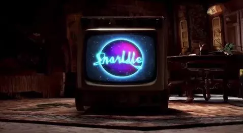 AI Video from prompt: Tüplü televizyonda Samanyolu TV logosu olsun ve 