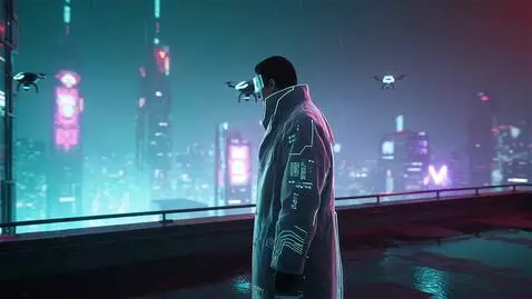 AI Video from prompt: Style: 2099 year. Cyberpunk cinematic short film