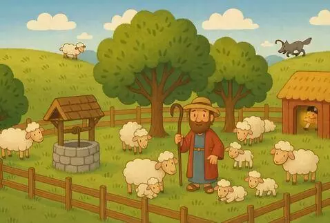 AI Video from prompt: Looped animation.  - Wolves and a thief run thro