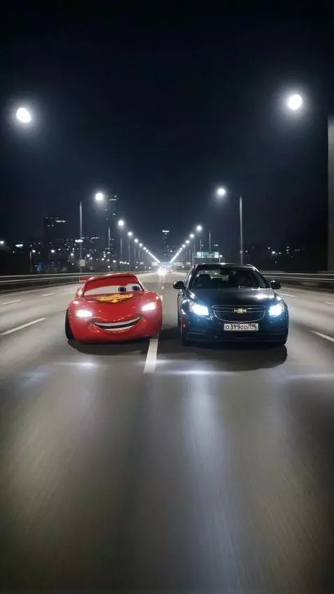 AI Video from prompt: A black Ford Cruze with the license plate O 399 