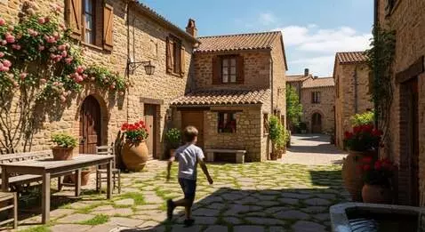 AI Video from prompt: Вид от второго лица мальчика десяти лет который 