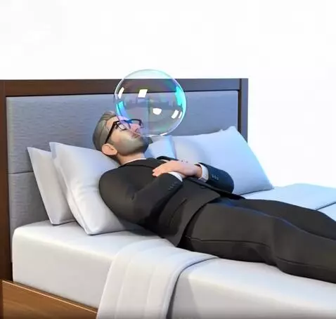 AI Video from prompt: Make a bubble pop up from the avatars head like 