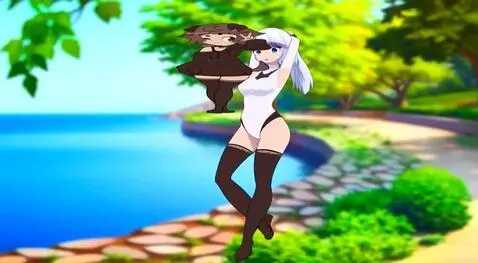 AI Video from prompt: она снимает кофту,снимает нижнее бельё, оставаяс