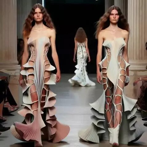 AI Video from prompt: Defilează ușor,apoi fac o piruetă