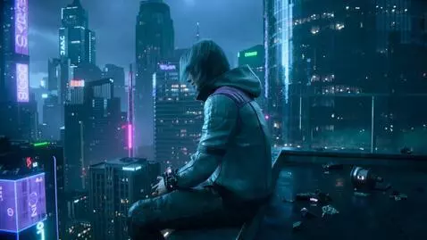 AI Video from prompt: Style: 2099 year. Cyberpunk cinematic short film
