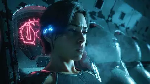 AI Video from prompt: Style: 2099 year. Cyberpunk cinematic short film