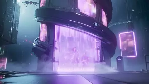 AI Video from prompt: Style: 2099 year. Cyberpunk cinematic short film