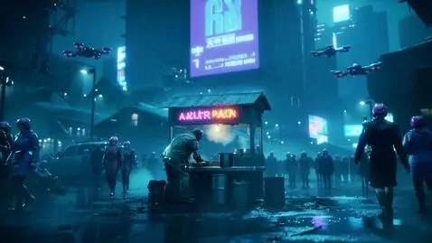 AI Video from prompt: A hyper-detailed, photorealistic slice of life i