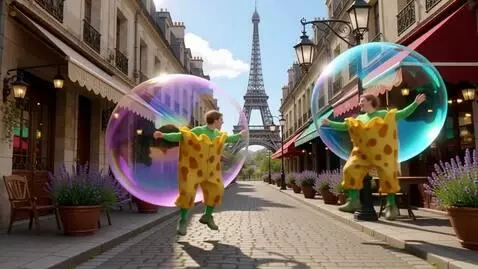 AI Video from prompt: I am a bubble, you are a bubble, we are all bubb