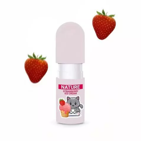 AI Video from prompt: Hygienic lipstick stands on a white pedestal, st