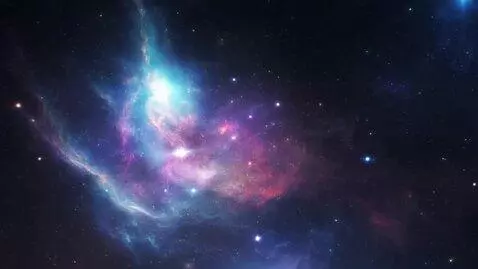 AI Video from prompt: Una imagen estática de una nebulosa en el univer