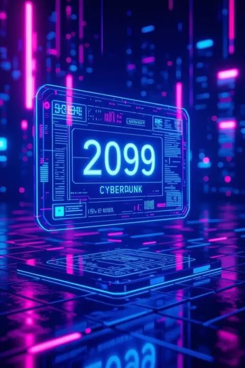 AI Video from prompt: Style: 2099 Cyberpunk UI interface, ultra-detail