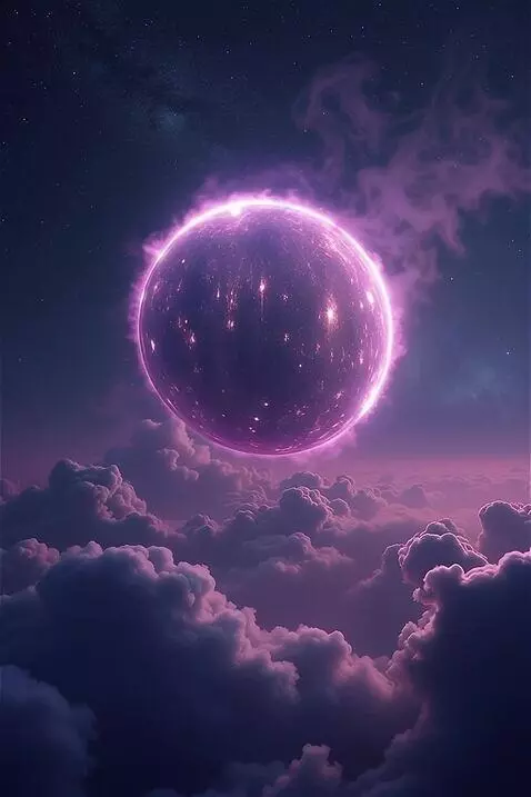 AI Video from prompt: Цепляющий синематик: "Медленно вращающийся фиоле