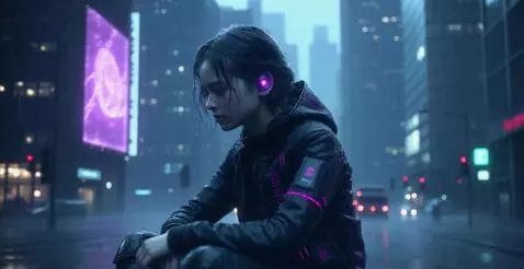 AI Video from prompt: Style: 2099 year. Cyberpunk cinematic short film