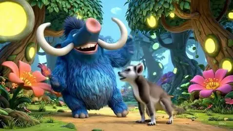 AI Video from prompt: They dance and sing: "Sunny morning, Sunny day, 