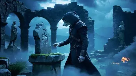 AI Video from prompt: Create a cinematic video featuring a mysterious,