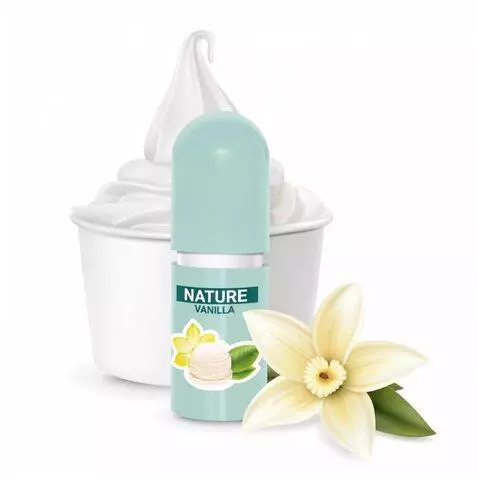 AI Video from prompt: Hygienic lipstick stands on a pedestal, a vanill