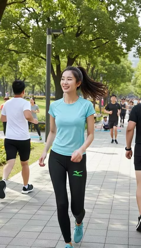 AI Video from prompt: seorang wanita tampil bahagia melihat kekiri dan