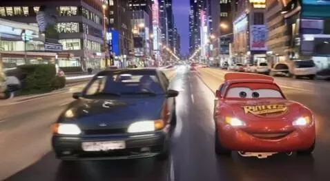 AI Video from prompt: The red car must overtake the other car. They ar