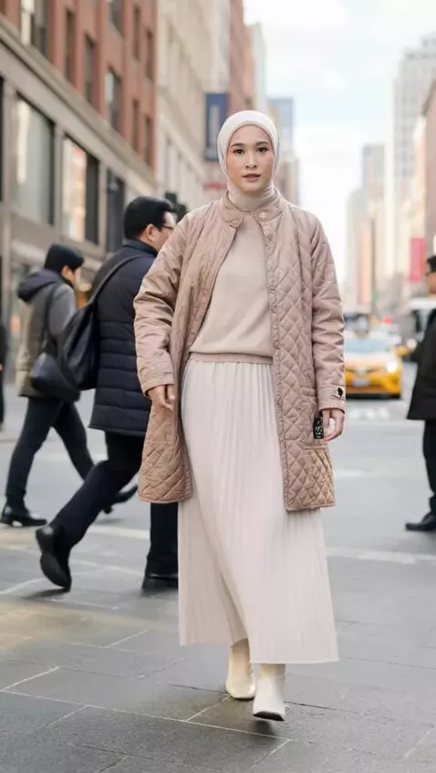 AI Video from prompt: wanita ini berjalan maju durasi 5 detik