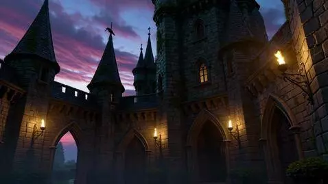 AI Video from prompt: dark fantasy with castle