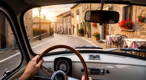 AI Video from prompt: Экстремальное Вождение автомобиля на большой ско