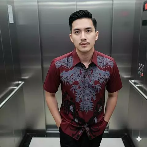 AI Video from prompt: Pria ini berjalan maju perlahan. Dan menutup kam