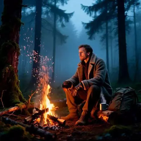 AI Video from prompt: Огонь горит в костре