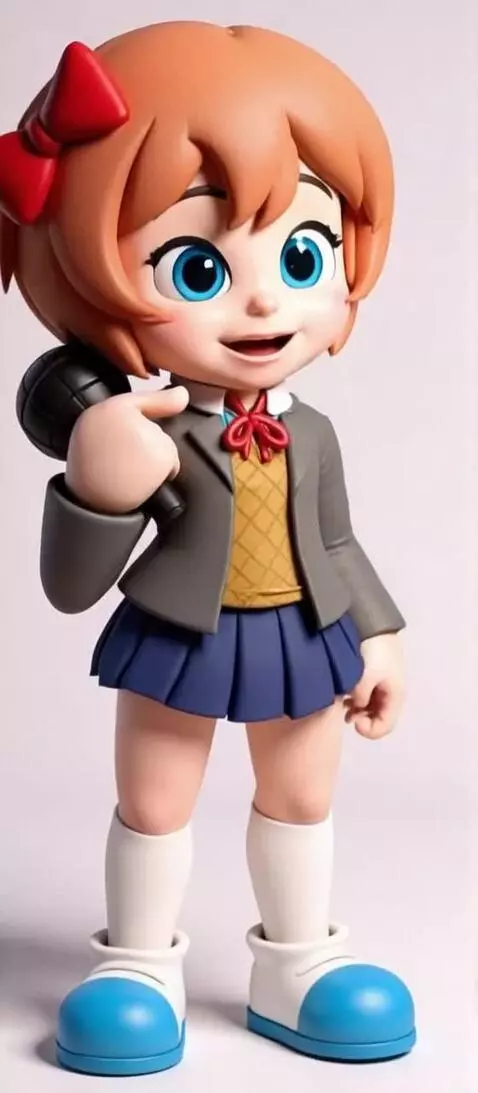 AI Video from prompt: She walking extreme close up with her skirt