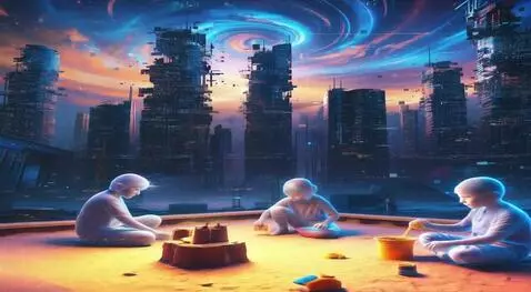 AI Video from prompt: Дети улетают в небо