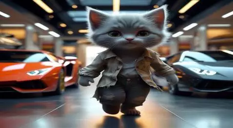 AI Video from prompt: Идёт по магазину