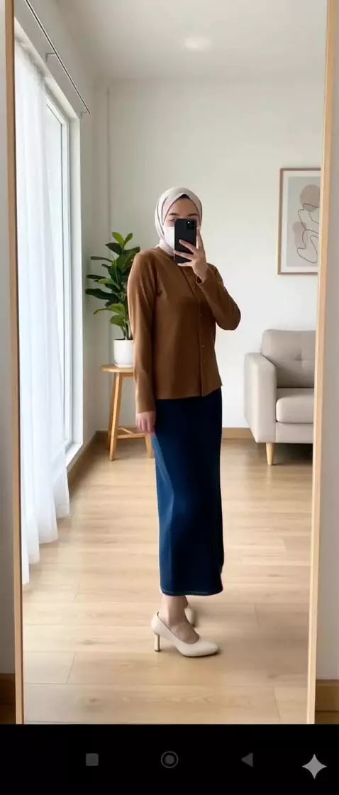 AI Video from prompt: buat model seperti sedang memperagakan baju yang