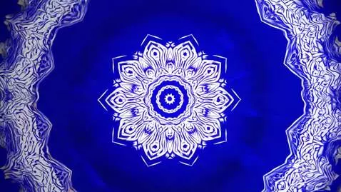 AI Video from prompt: Mongolian patterns appear on the 4 sides and gra