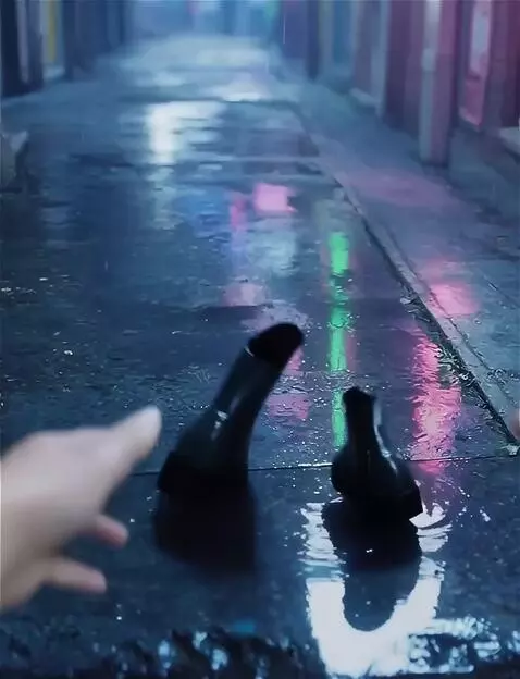 AI Video from prompt: A hyper-detailed, photorealistic cyberpunk night