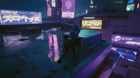 AI Video from prompt: A hyper-detailed, photorealistic cyberpunk night
